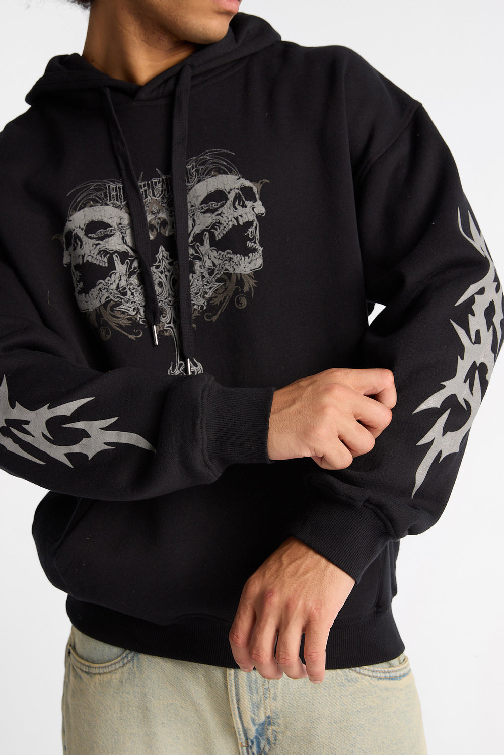 Arsenic Cross & Skulls Graphic Hoodie Arsenic Cross & Skulls Graphic Hoodie