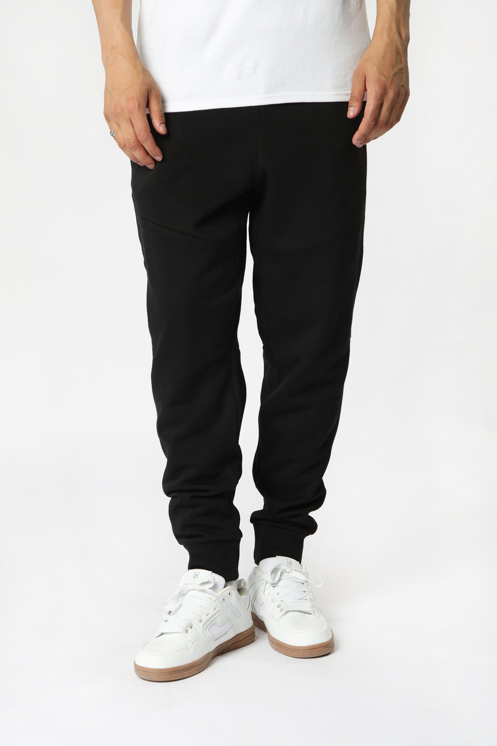 West49 Mens Basic Sport Jogger Black