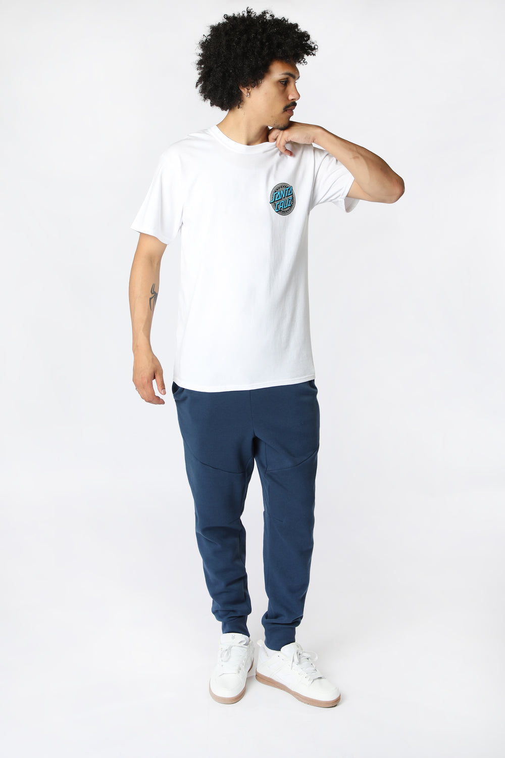 West49 Mens Basic Sport Jogger Dark Blue