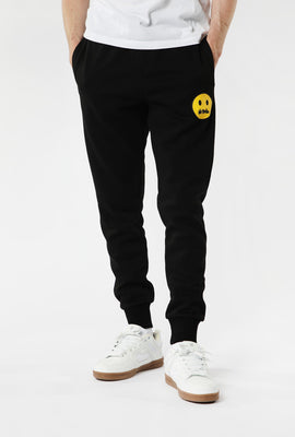 Jogger en Molleton Imprimé Smiley No Fear Homme