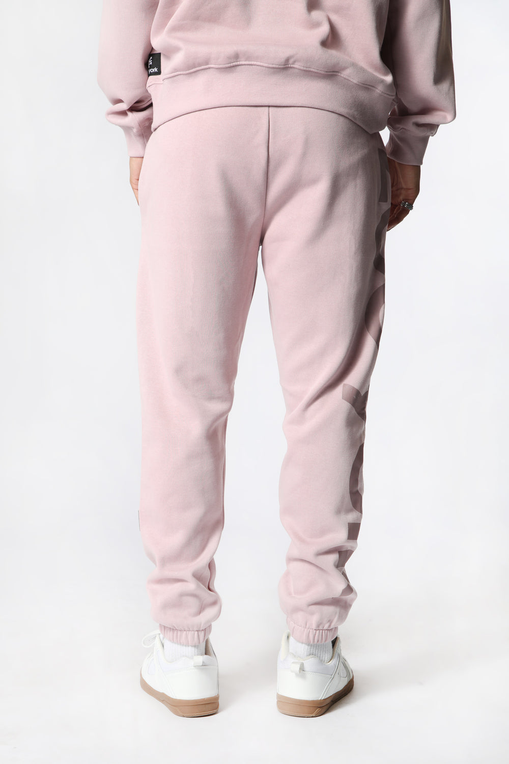 Jogger En Molleton Imprimé Logo Zoo York Unisexe Lilas