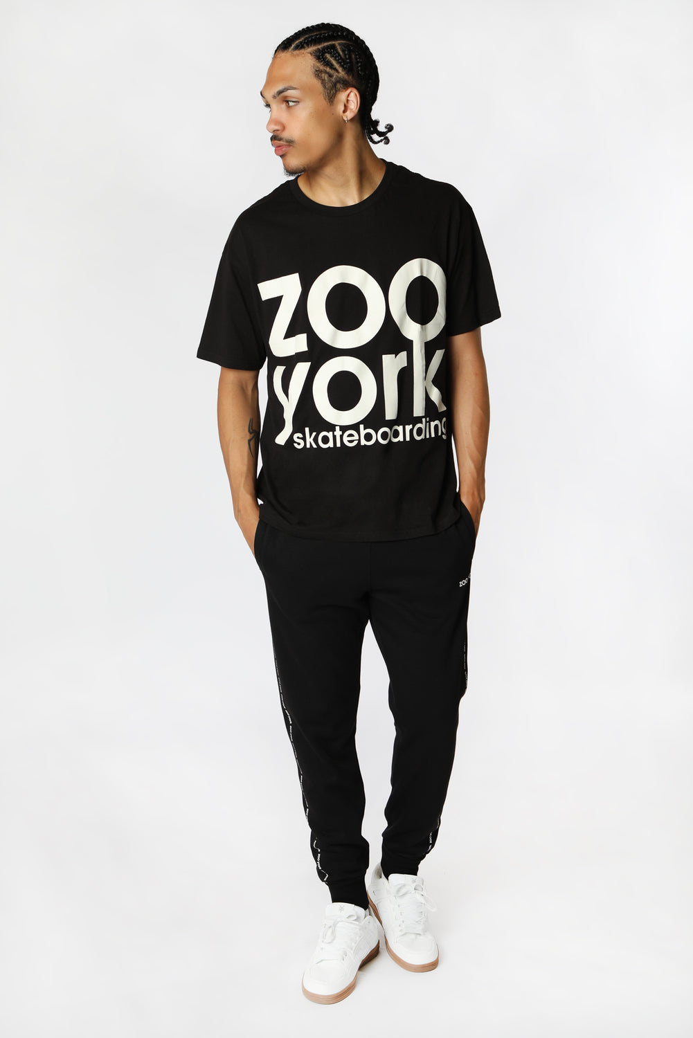 Zoo York Unisex Small Logo Fleece Jogger Black