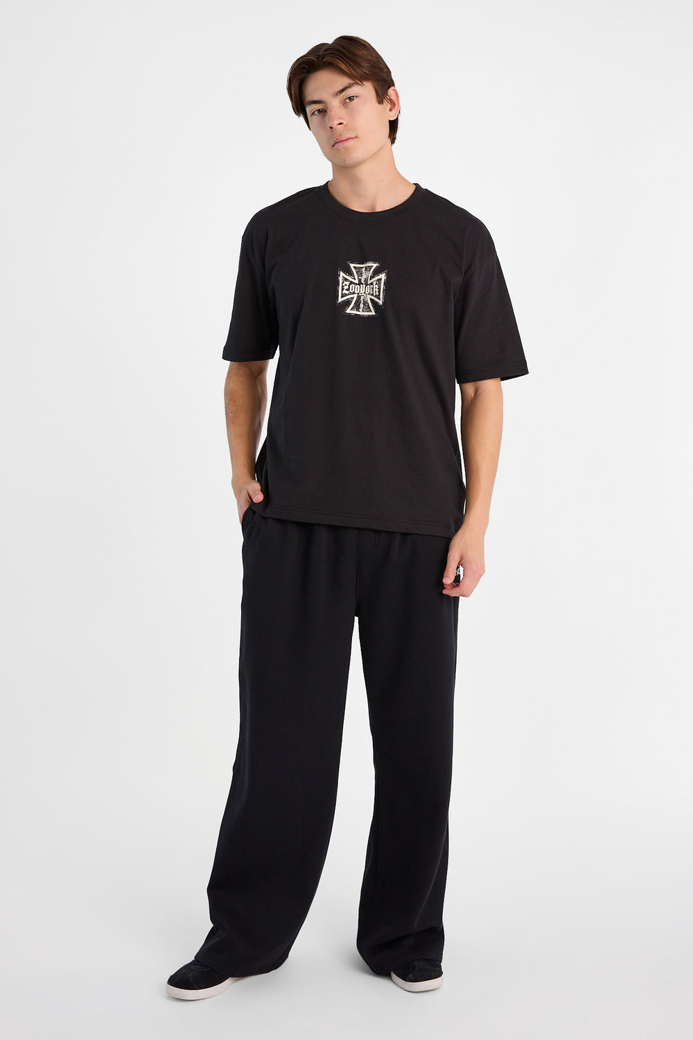 Pantalon en molleton à jambe ultra-ample Zoo York Pantalon en molleton à jambe ultra-ample Zoo York