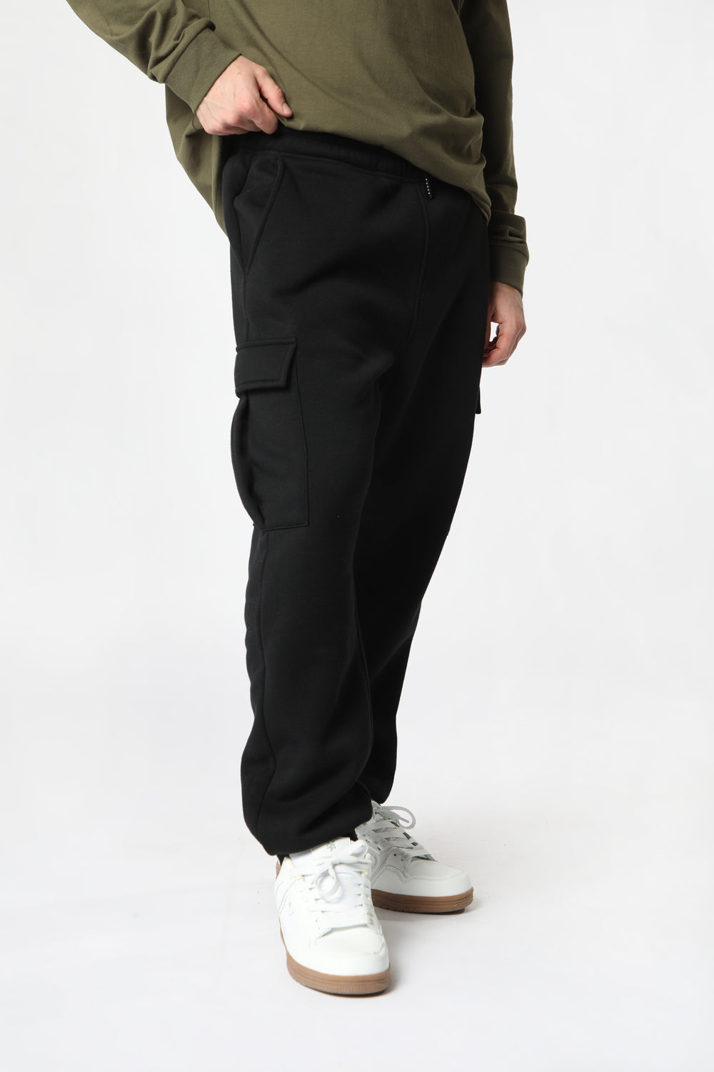 Jogger En Molleton Cargo West49 Homme Noir