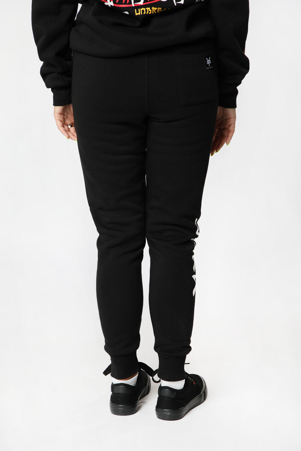 Jogger en Molleton Imprimé Kanji Zoo York Unisexe Noir