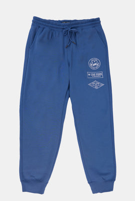 Jogger en molleton logos brodés Zoo York homme