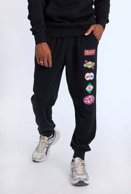 Zoo York Mens Multi Logo Fleece Jogger