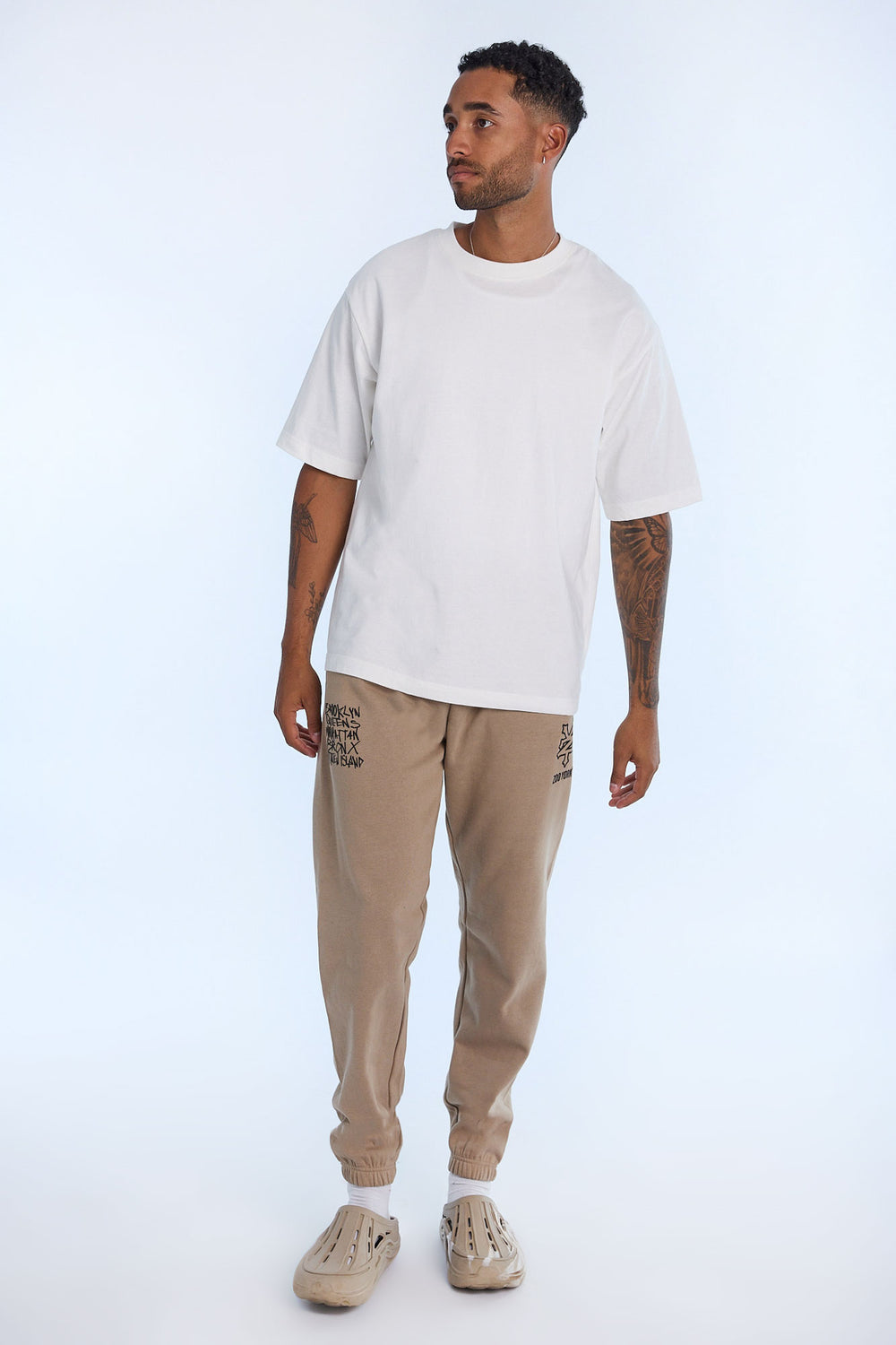Jogger en molleton imprimé logo Zoo York homme Jogger en molleton imprimé logo Zoo York homme