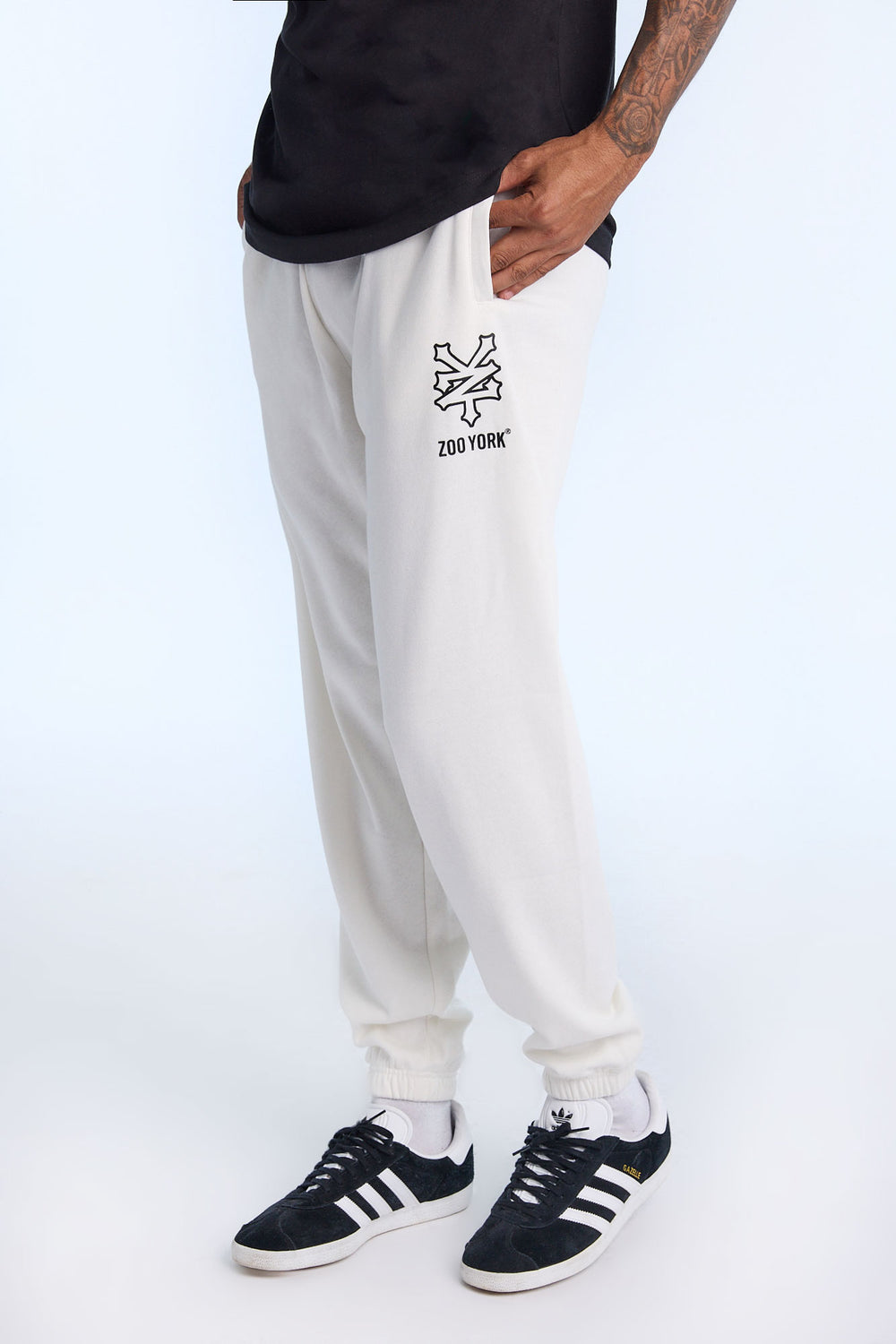 Jogger en molleton imprimé logo Zoo York homme Jogger en molleton imprimé logo Zoo York homme