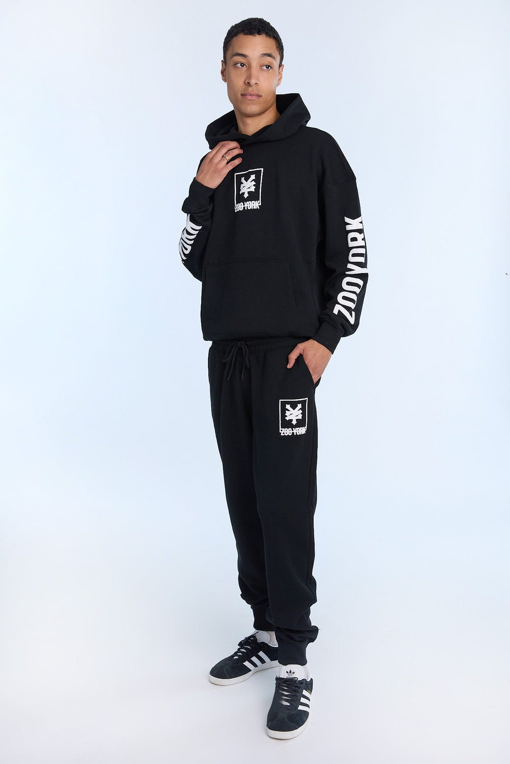 Jogger en molleton logo carré Zoo York homme Jogger en molleton logo carré Zoo York homme