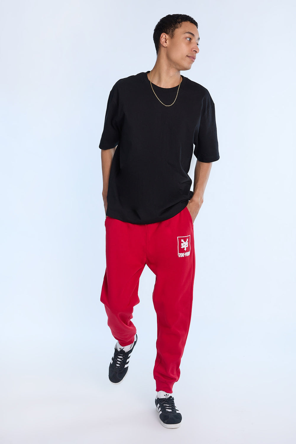 Jogger en molleton logo carré Zoo York homme Jogger en molleton logo carré Zoo York homme