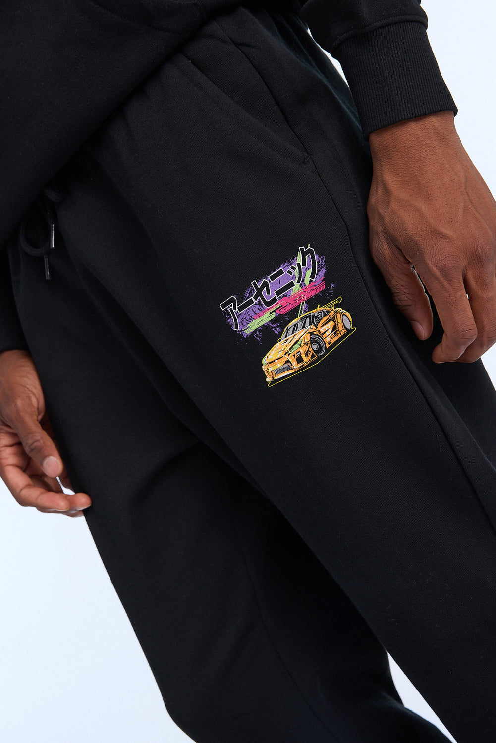 Arsenic Mens Racing Fleece Jogger Arsenic Mens Racing Fleece Jogger