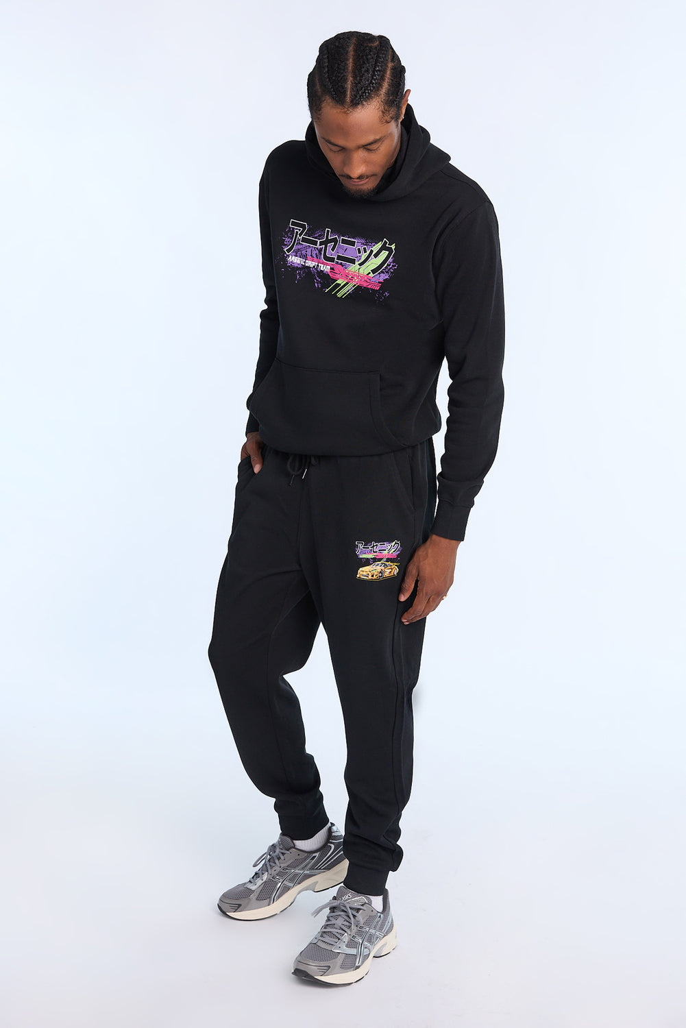 Arsenic Mens Racing Fleece Jogger Arsenic Mens Racing Fleece Jogger