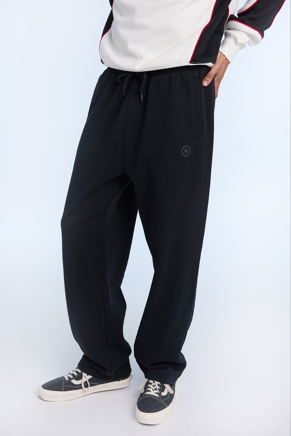 Jogger en molleton à jambe droite logo Zoo York Homme Jogger en molleton à jambe droite logo Zoo York Homme