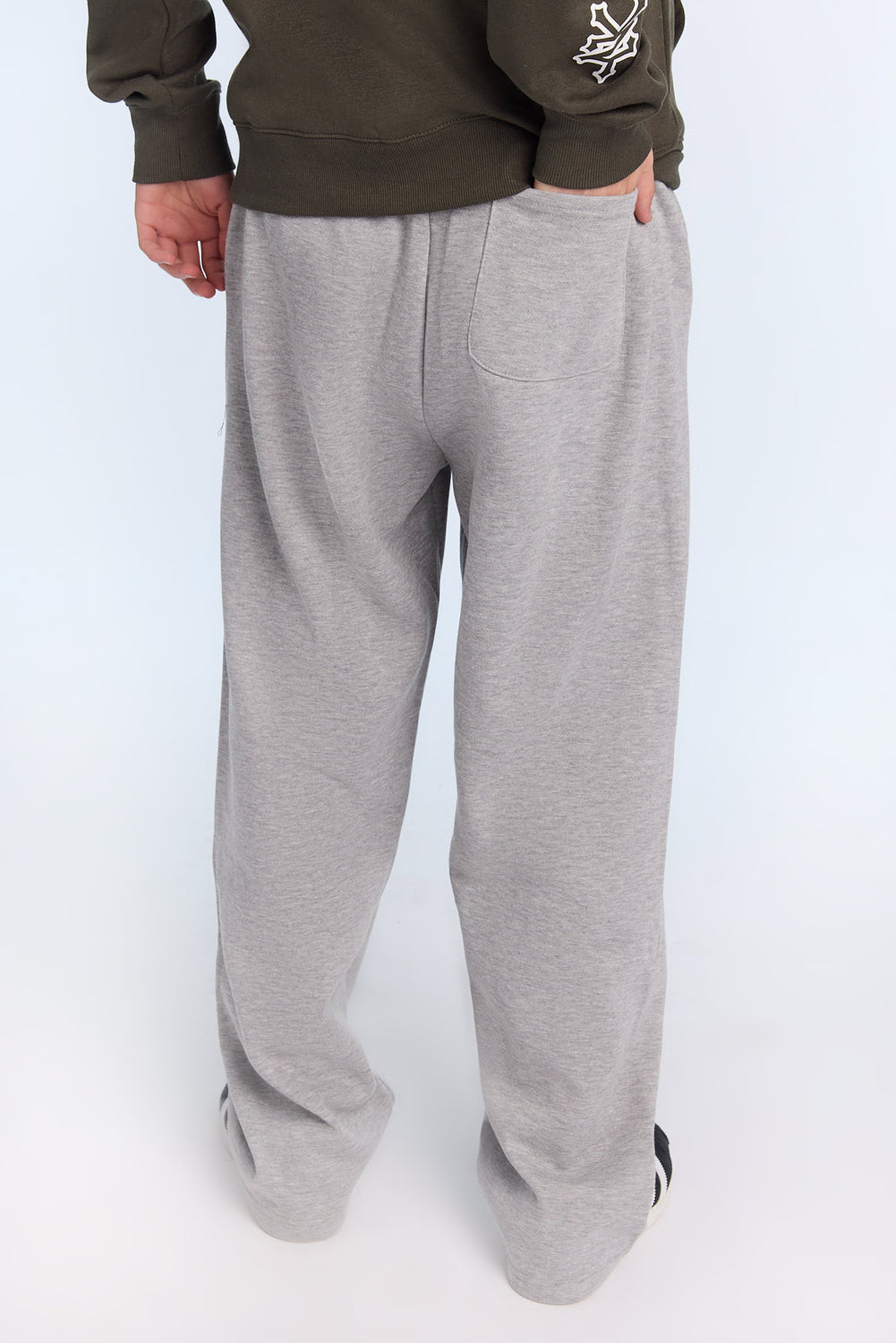 Jogger en molleton à jambe droite logo Zoo York Homme Jogger en molleton à jambe droite logo Zoo York Homme