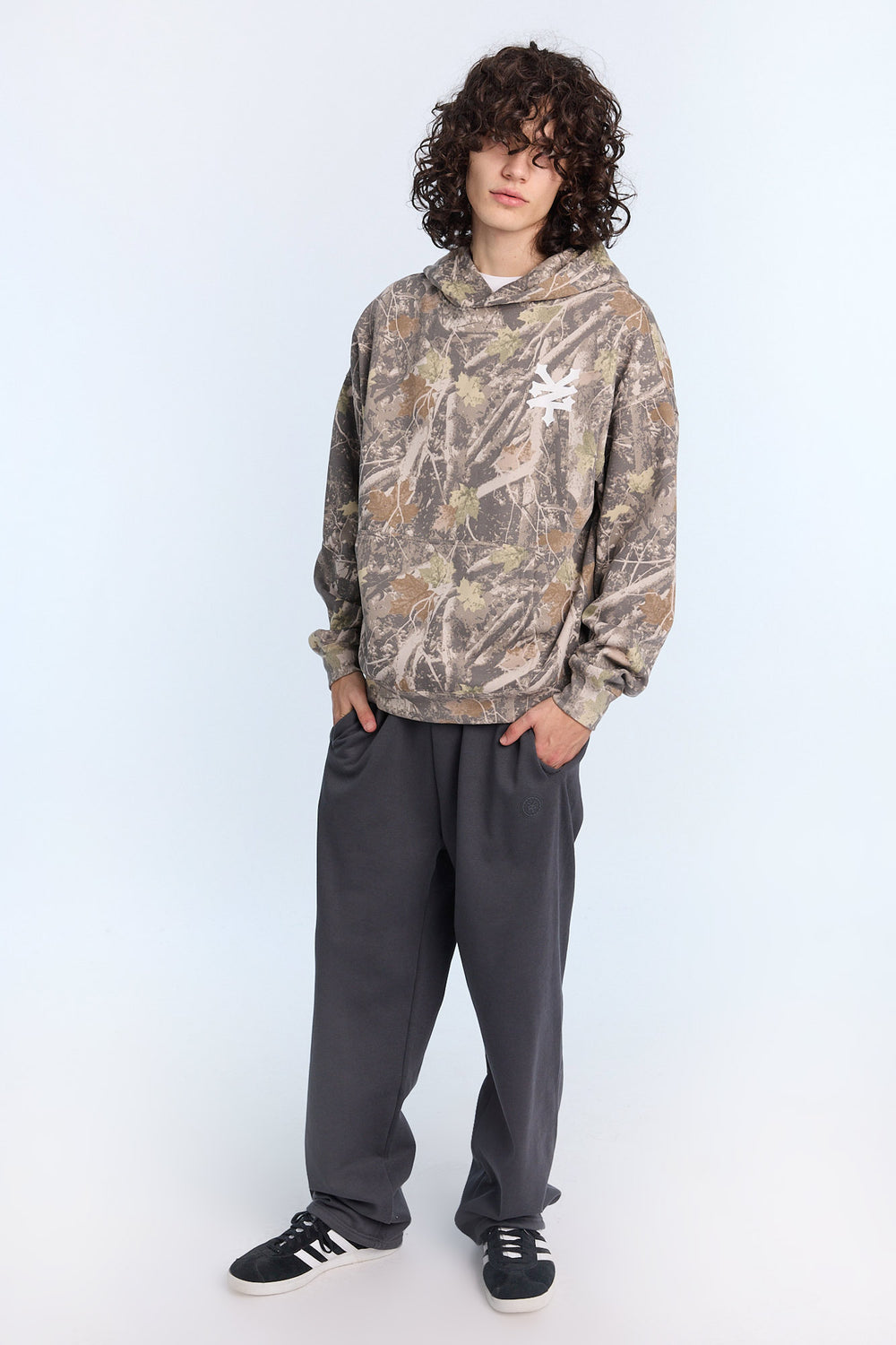 Jogger en molleton à jambe droite logo Zoo York Homme Jogger en molleton à jambe droite logo Zoo York Homme