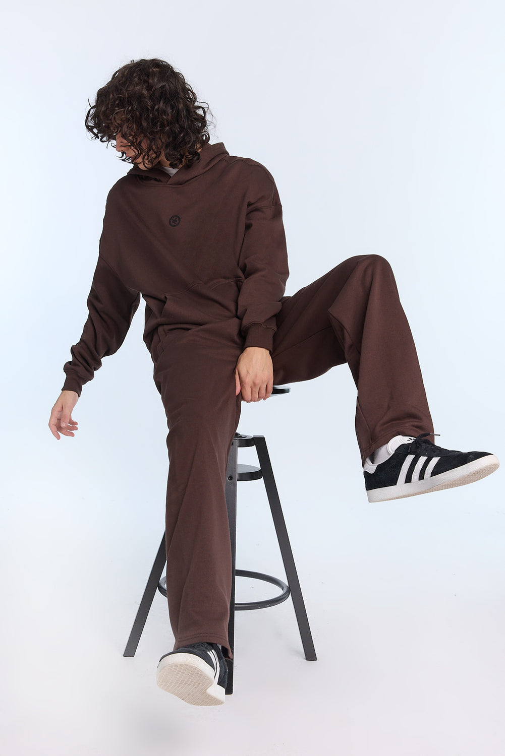 Jogger en molleton à jambe droite logo Zoo York Homme Jogger en molleton à jambe droite logo Zoo York Homme