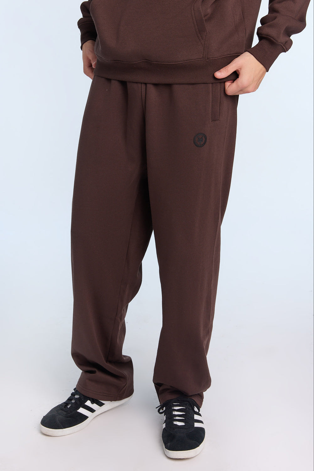 Jogger en molleton à jambe droite logo Zoo York Homme Jogger en molleton à jambe droite logo Zoo York Homme