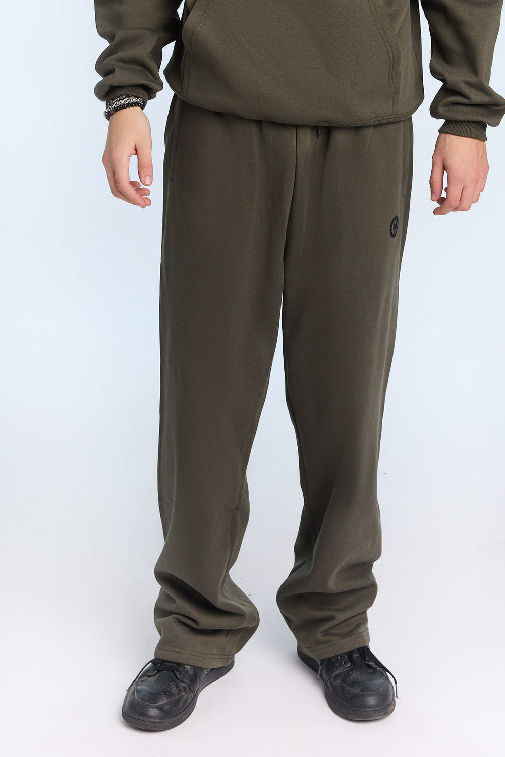 Jogger en molleton à jambe droite logo Zoo York Homme Jogger en molleton à jambe droite logo Zoo York Homme