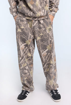 Jogger en molleton droit motif camouflage arbres Zoo York homme