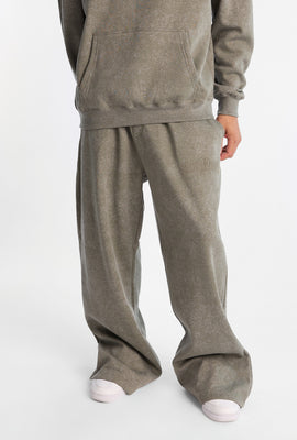 Pantalon en molleton à jambe ultra-ample délavé Zoo York