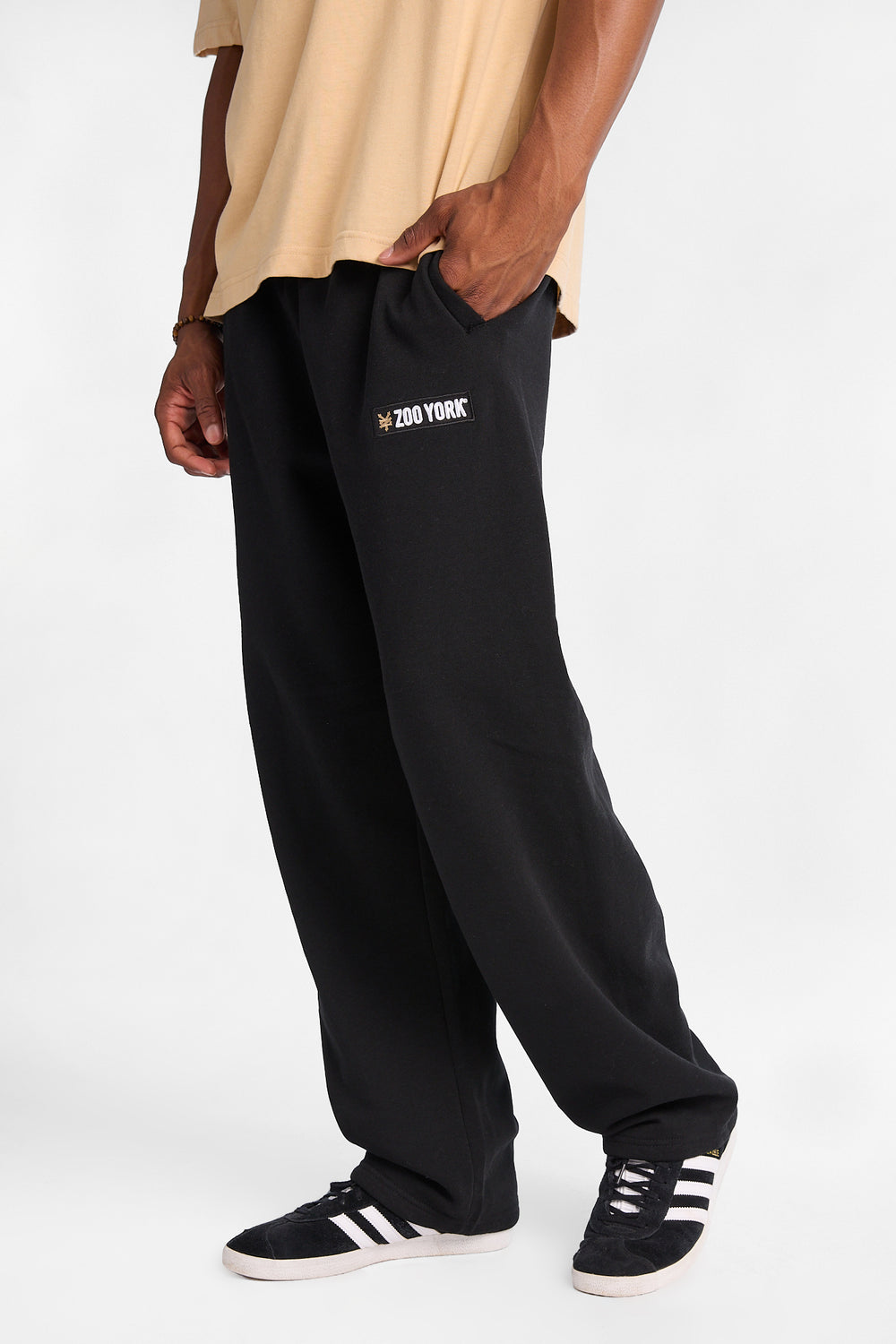 Pantalon en molleton ample Zoo York à logo carré Pantalon en molleton ample Zoo York à logo carré