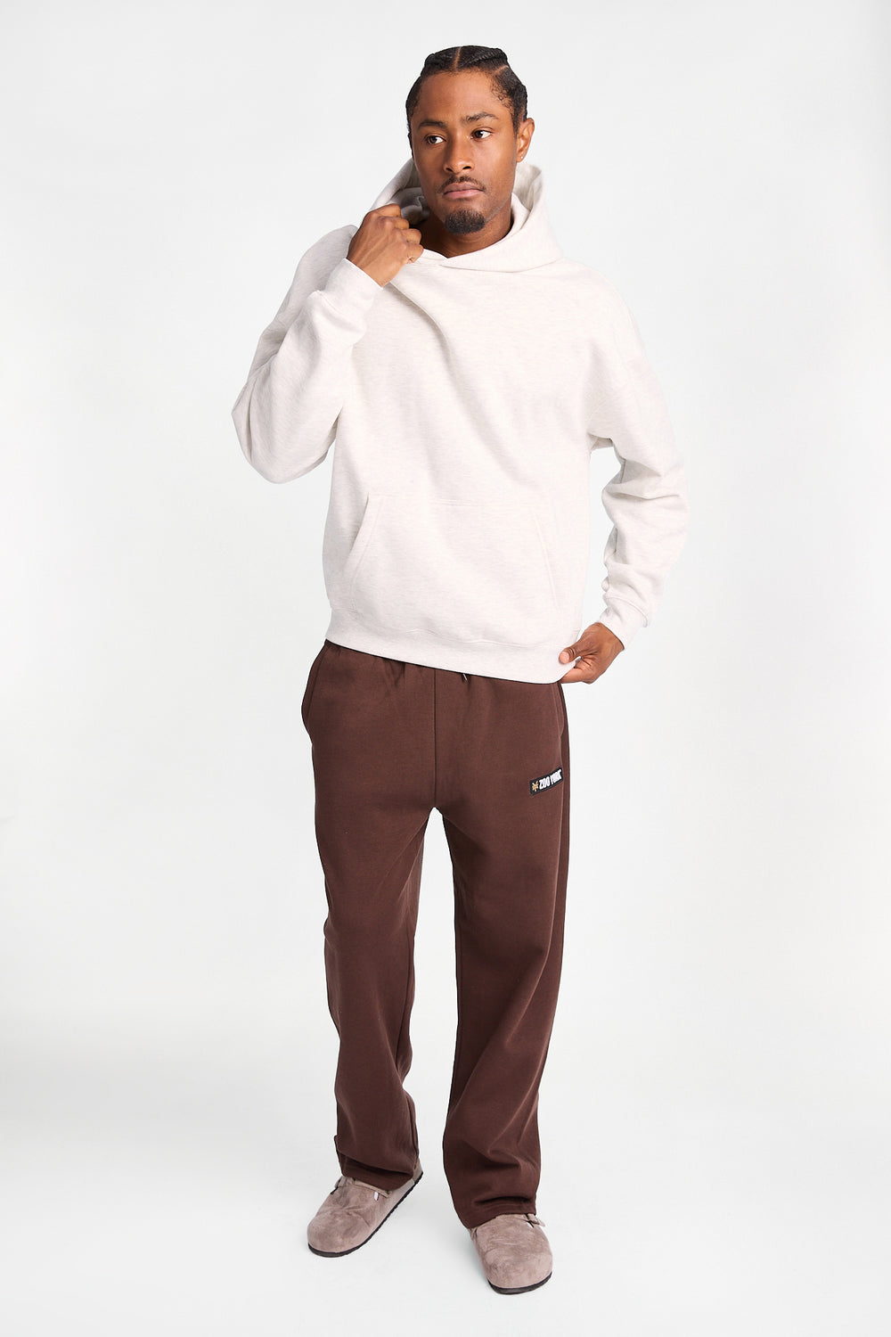 Pantalon en molleton ample Zoo York à logo carré Pantalon en molleton ample Zoo York à logo carré