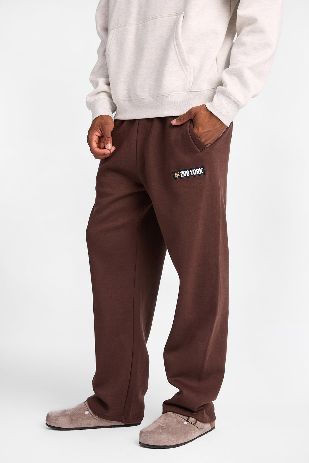 Pantalon en molleton ample Zoo York à logo carré Pantalon en molleton ample Zoo York à logo carré