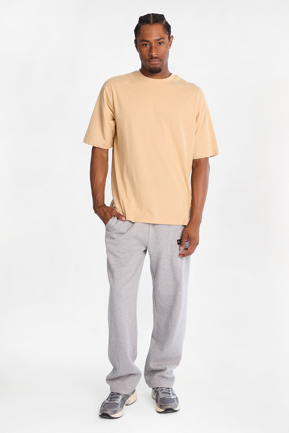 Pantalon en molleton ample Zoo York à logo carré Pantalon en molleton ample Zoo York à logo carré