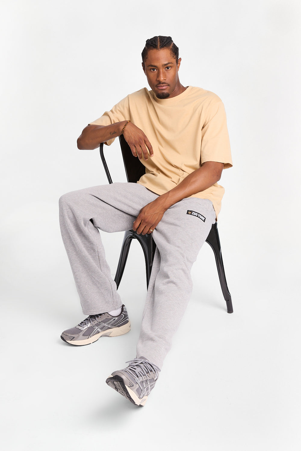 Pantalon en molleton ample Zoo York à logo carré Pantalon en molleton ample Zoo York à logo carré