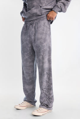 Pantalon en molleton ample délavé Arsenic
