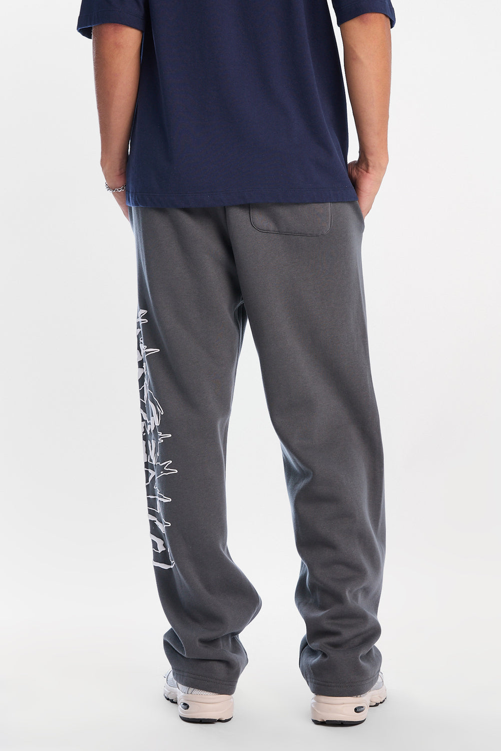 Pantalon en molleton ample imprimé Arsenic Pantalon en molleton ample imprimé Arsenic
