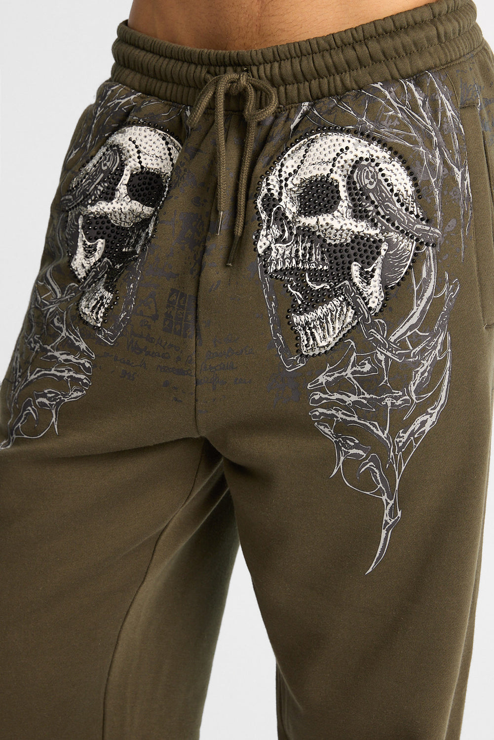 Arsenic Skull Rhinestone Baggy Sweatpants Arsenic Skull Rhinestone Baggy Sweatpants