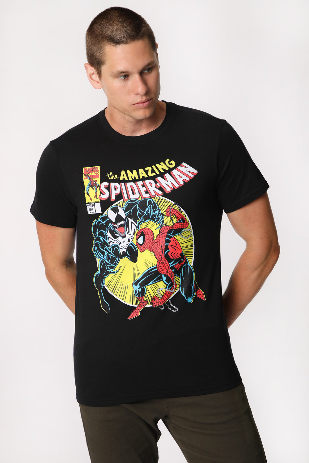 T-Shirt Imprimé Spider-Man vs Venom Homme T-Shirt Imprimé Spider-Man vs Venom Homme