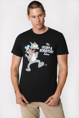 T-Shirt Imprimé The Itchy & Scratchy Show Homme