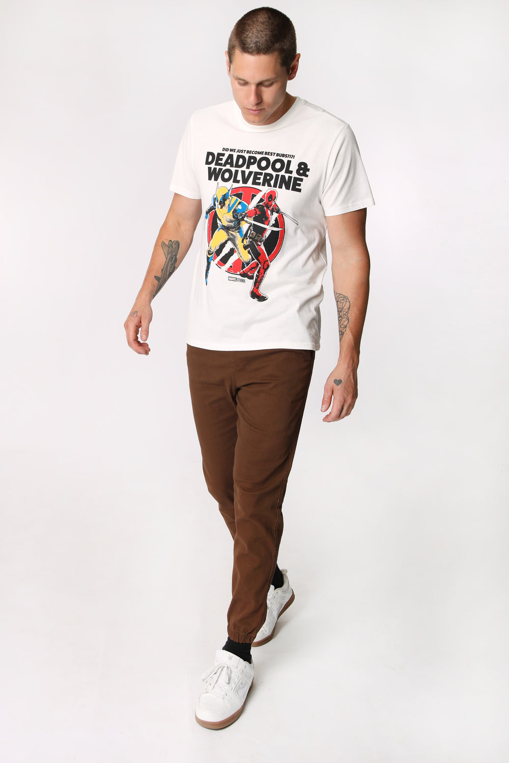 T-Shirt Imprimé Deadpool & Wolverine Homme T-Shirt Imprimé Deadpool & Wolverine Homme