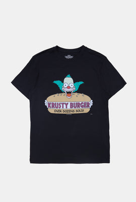 T-Shirt Imprimé Krusty Burger Les Simpsons Homme