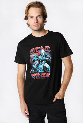 T-Shirt Imprimé Star Wars Mandalorian Homme