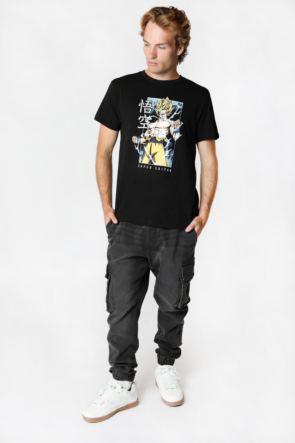 Mens Dragon Ball Z Super Saiyan T-Shirt Black