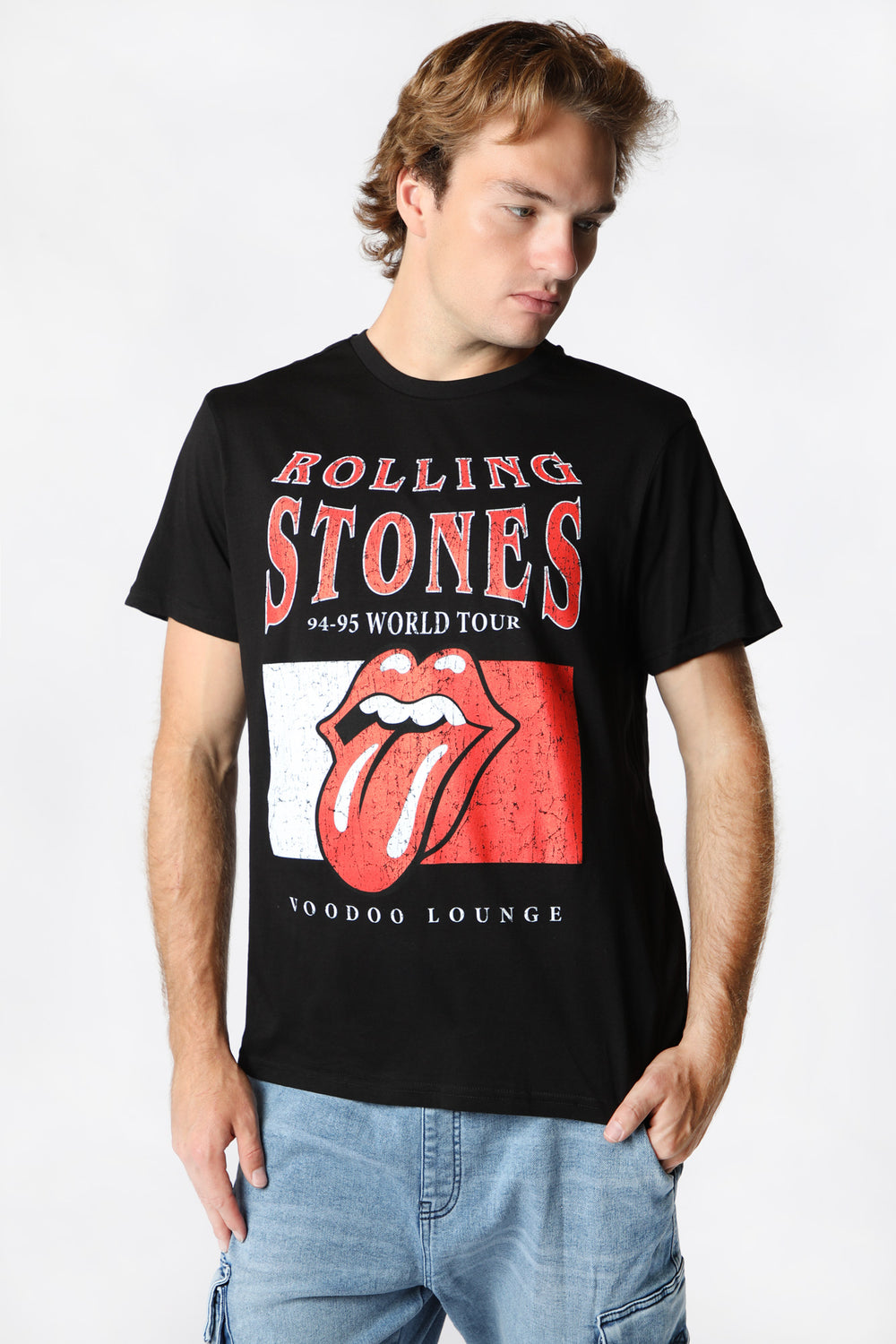 T-Shirt Imprimé The Rolling Stones Homme Noir