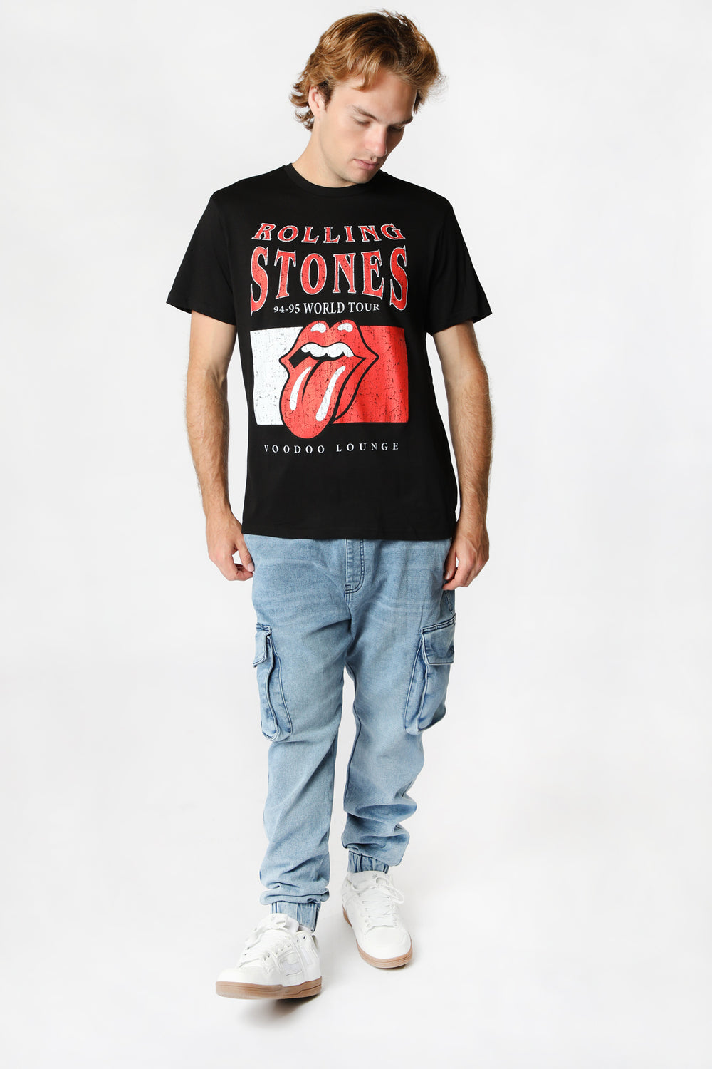 T-Shirt Imprimé The Rolling Stones Homme Noir