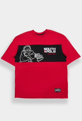 T-shirt bicolore brodé Southpole Legacy