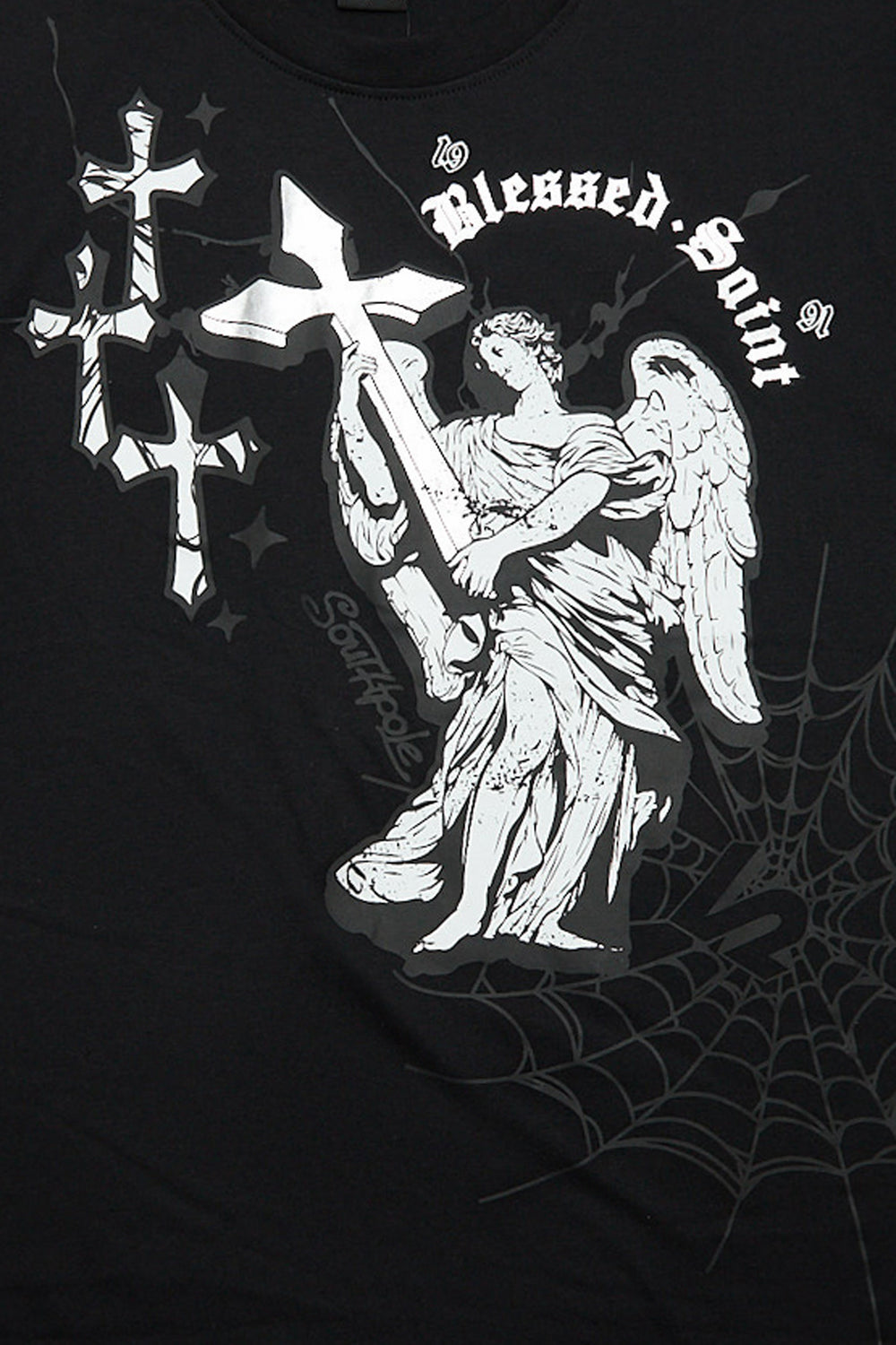 T-shirt imprimé métallique Southpole Blessed Saint T-shirt imprimé métallique Southpole Blessed Saint