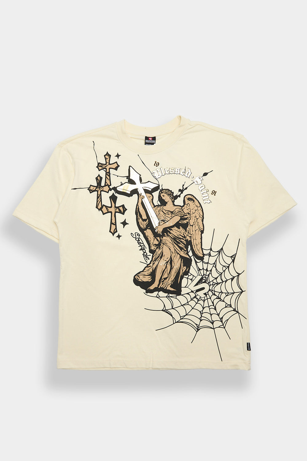 T-shirt imprimé métallique Southpole Blessed Saint T-shirt imprimé métallique Southpole Blessed Saint