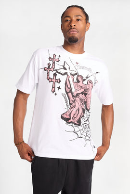 T-shirt imprimé métallique Southpole Blessed Saint