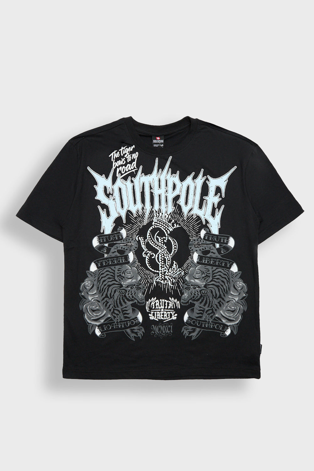 T-shirt imprimé tigre avec strass Southpole T-shirt imprimé tigre avec strass Southpole