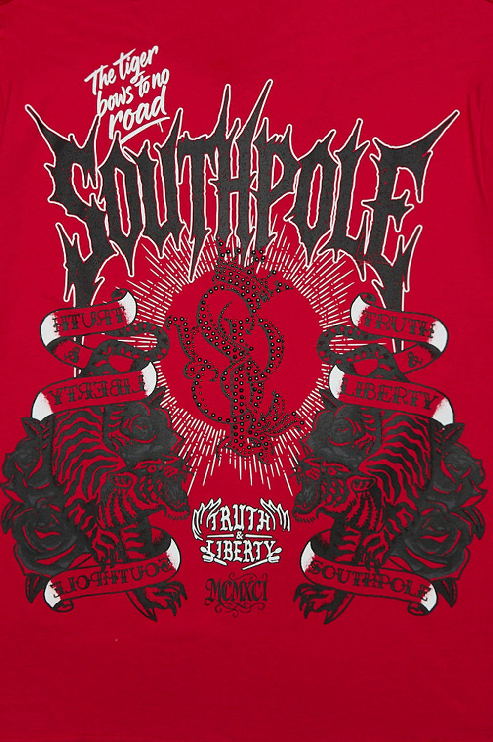 Southpole Rhinestone Tiger Graphic Tee Southpole Rhinestone Tiger Graphic Tee
