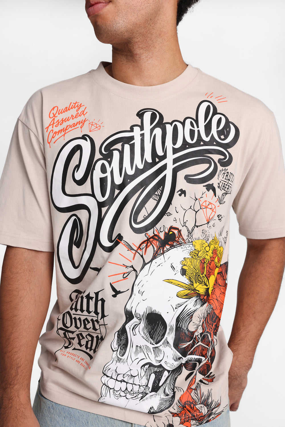 T-shirt imprimé Southpole Faith Over Fear T-shirt imprimé Southpole Faith Over Fear