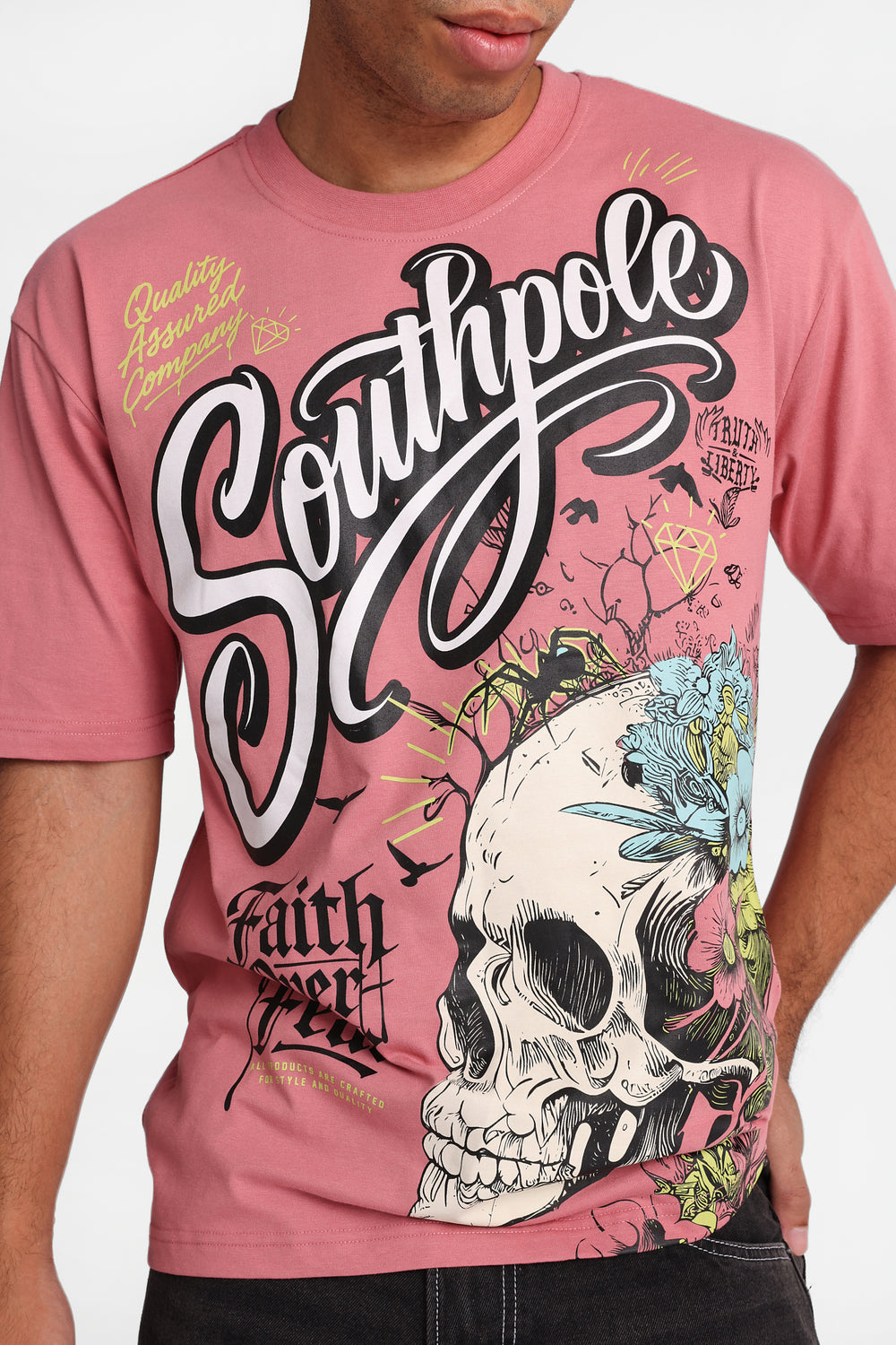T-shirt imprimé Southpole Faith Over Fear T-shirt imprimé Southpole Faith Over Fear