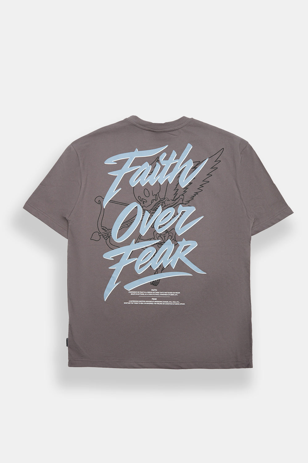 Southpole Faith Over Fear Embroidered Graphic Tee Southpole Faith Over Fear Embroidered Graphic Tee